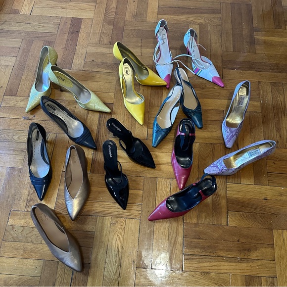 Bakers Yellow Patent D'orsay Wooden heel Size 11 - Picture 8 of 8